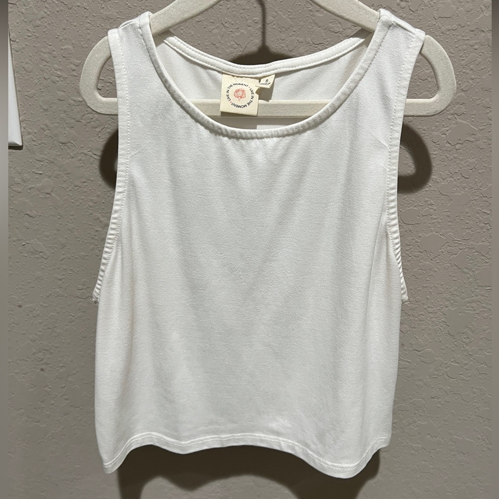 Cropped White Tank